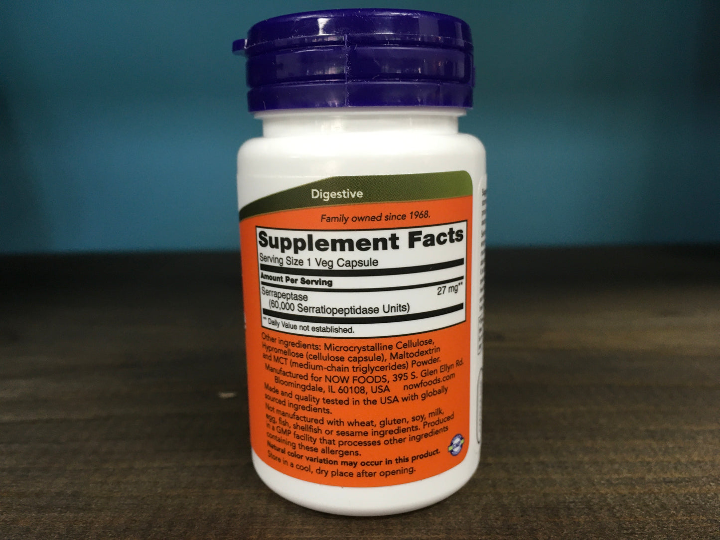 Serrapeptase 60,000 units 60 veg capsules