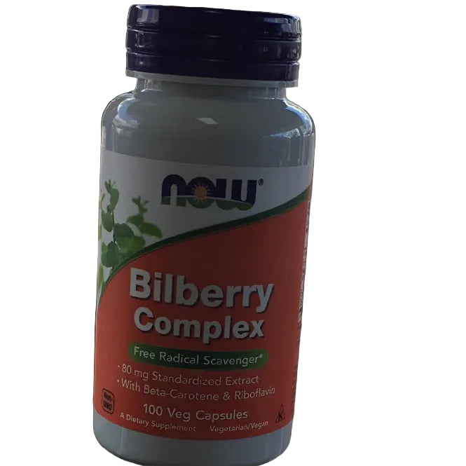 NOW Bilberry Complex 100 Veg Capsules