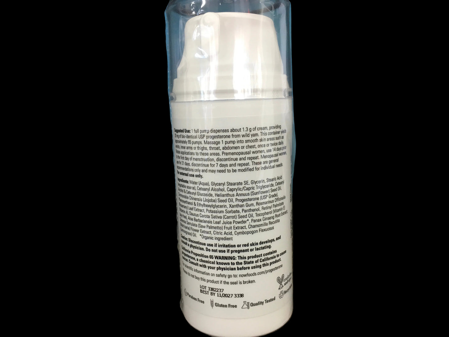 Progesterone from wild yam( balancing skin cream)