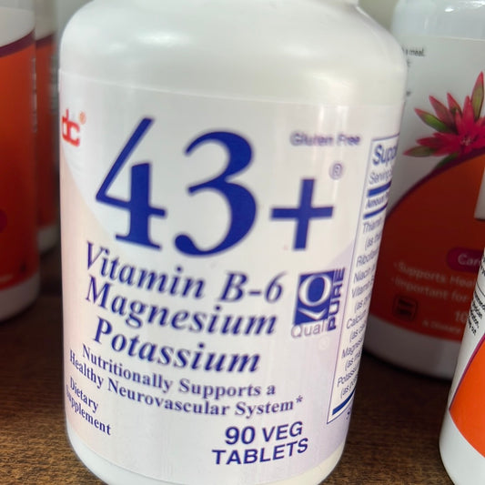 43+ Vit B6 Mag Potassium 90 Tablets
