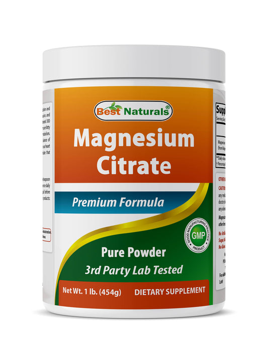 Magnesium Citrate 1 Lb (454g) Pure Powder