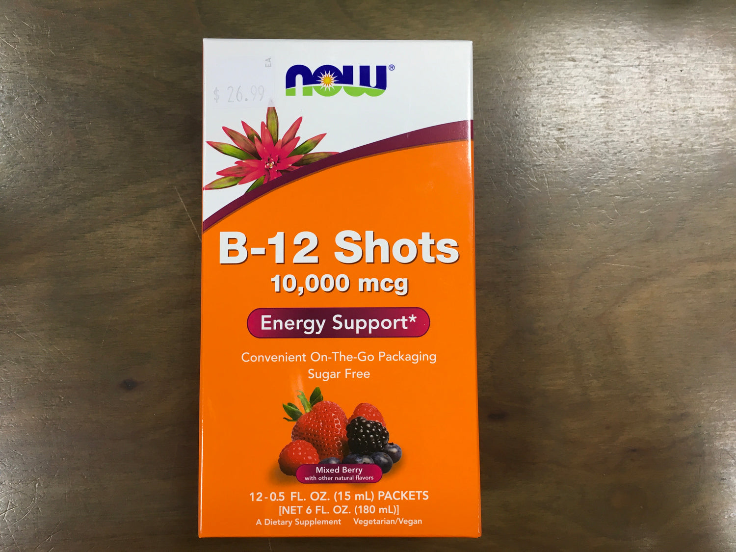 12- .5fl oz mixed berry B12 energy shots 10,000mcg