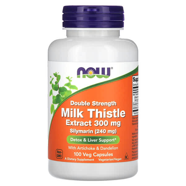 Double strength milk thistle extract 300 mg.
