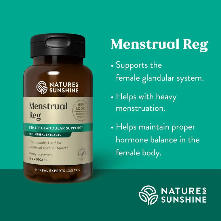 Nature's Sunshine Menstrual Reg, 100 Veg Capsules