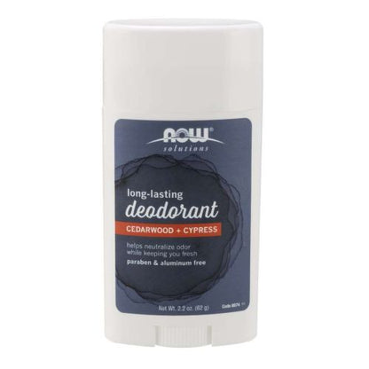 Now Long-Lasting Deodorant Stick, Cedarwood + Cypress