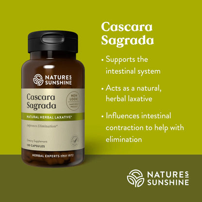 Nature Sunshine Cascara Sagrada (Capsules) 100 caps