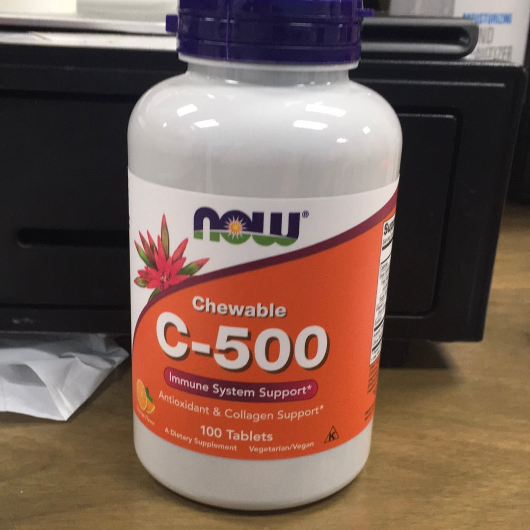 Vitamin C-500 Chewable , Orange, 100 Tablets