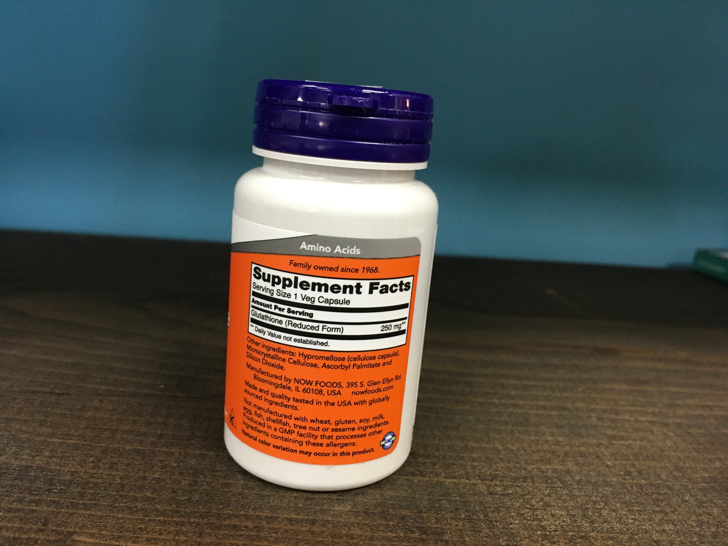 Glutathione 250 mg 60 veg caps