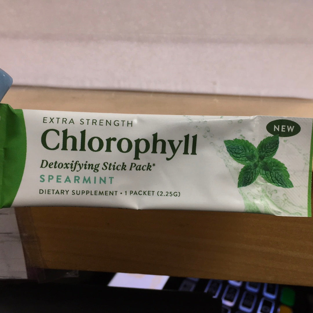 Chlorophyll single pack on the go
