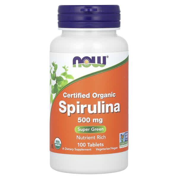 Certified organic Spirulina 500mg 100tabs