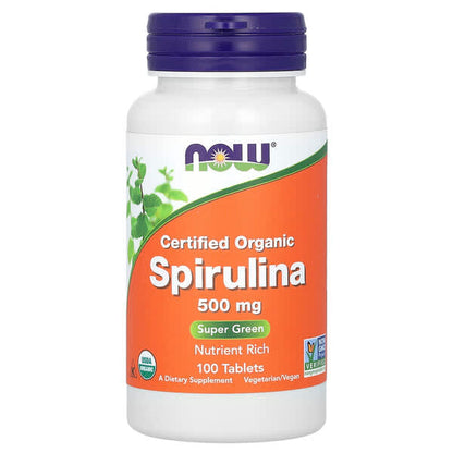 Certified organic Spirulina 500mg 100tabs