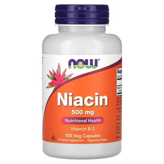 Niacin, 500 mg, 100 Veg Capsules