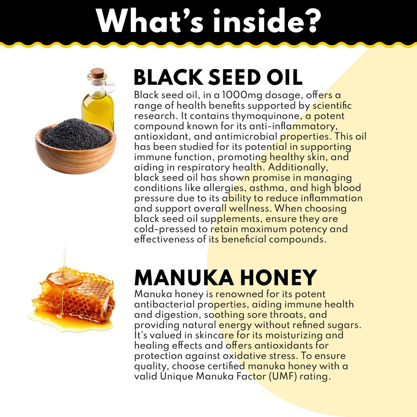 Black Seed Oil & Manuka Honey Capsules (only online)