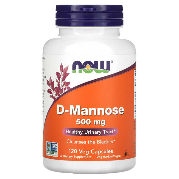 D-Mannose, 500 mg, 120 Veg Capsules