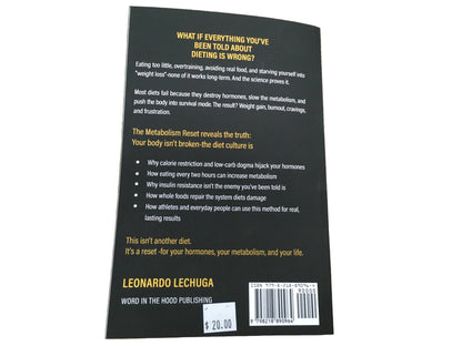 The metabolism Reset book  by Leonardo Lechuga