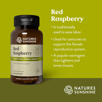 Nature Sunshine Red Raspberry 100 cap.