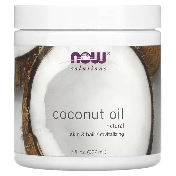 Coconut Oil, Natural, 7 fl oz (207 ml)