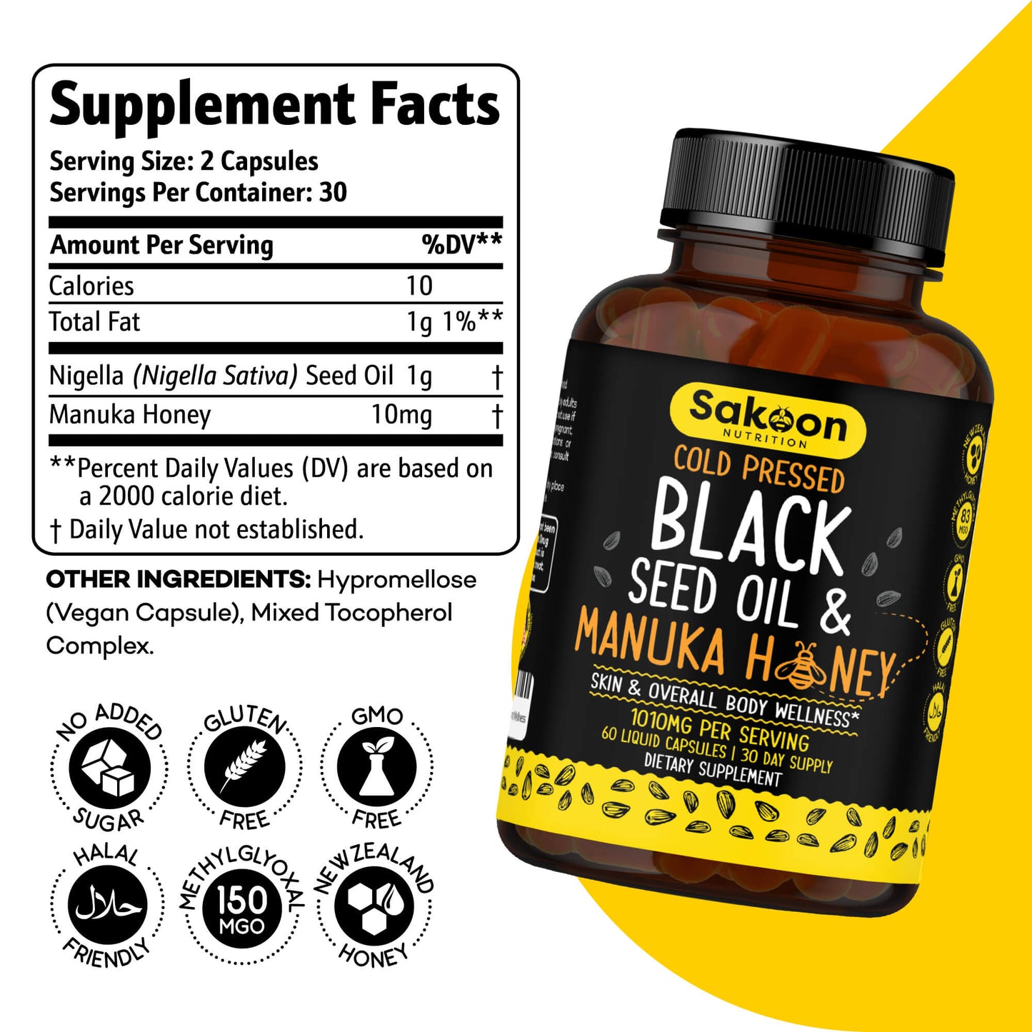 Black Seed Oil & Manuka Honey Capsules (only online)