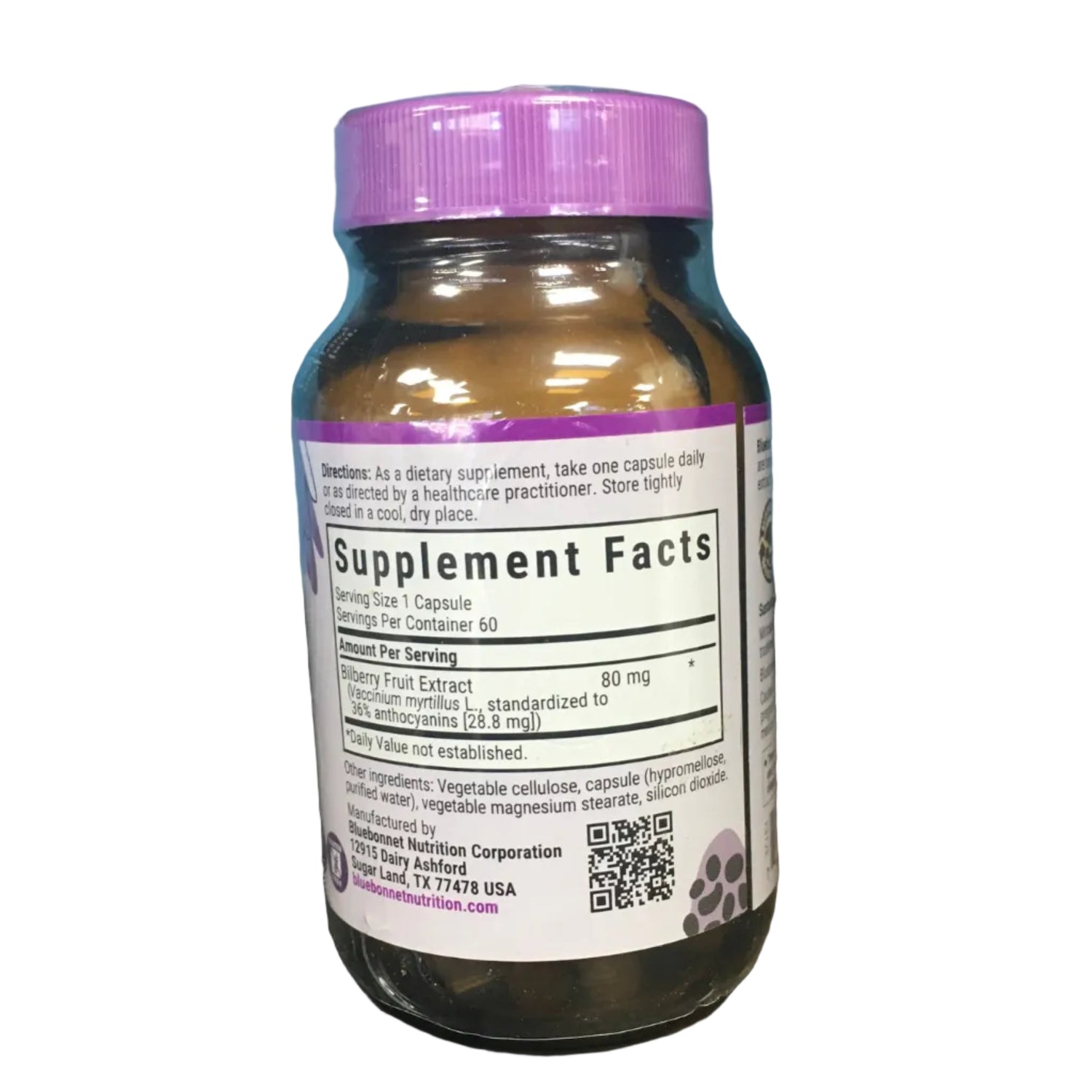 Bilberry 60 veg capsules