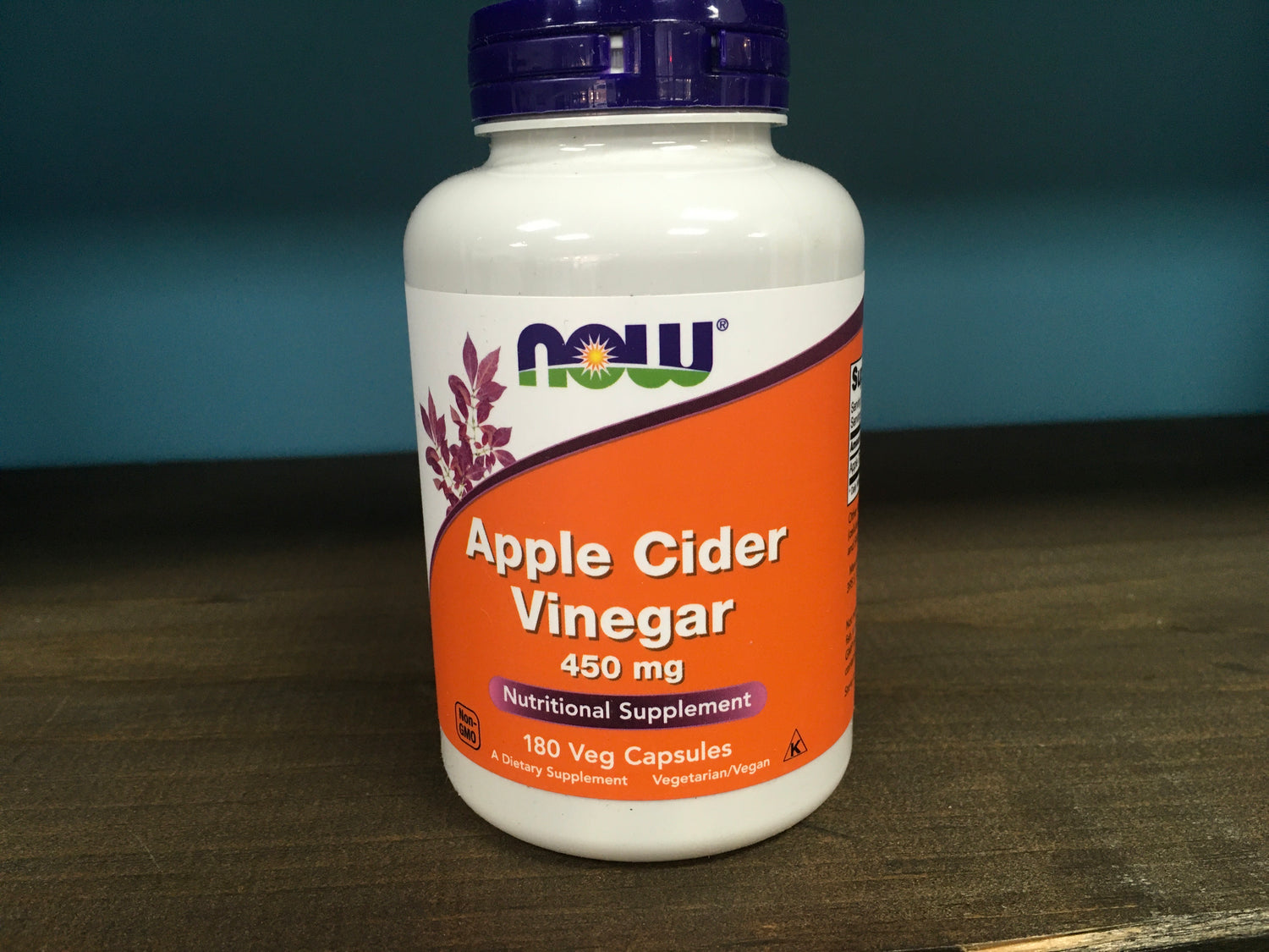 Apple cider vinegar 450 mg 180 caps