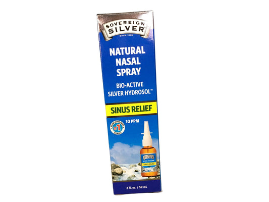 Natural Nasal spray  Bio- Active Silver Hydrosol 2oz Vertical mist
