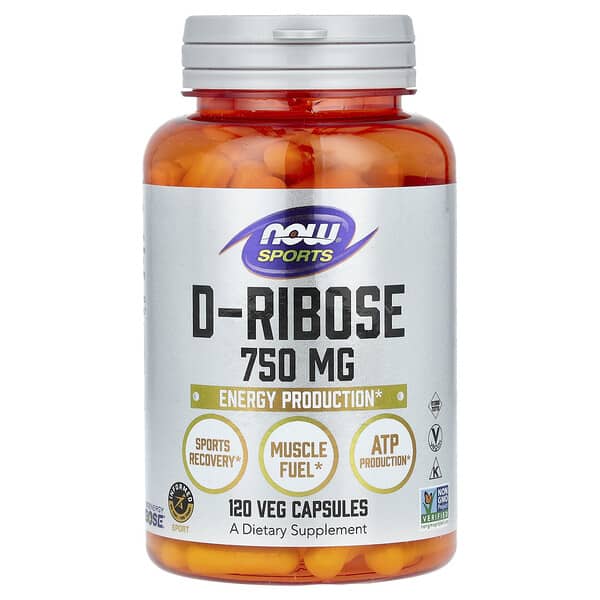 D-Ribose, 750 mg, 120 Veg Capsules