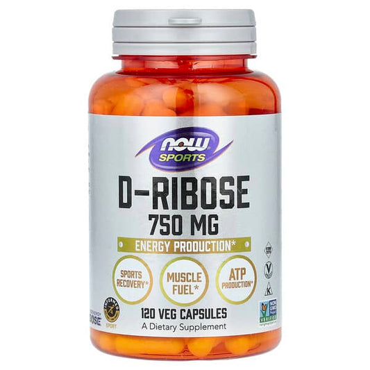 D-Ribose, 750 mg, 120 Veg Capsules