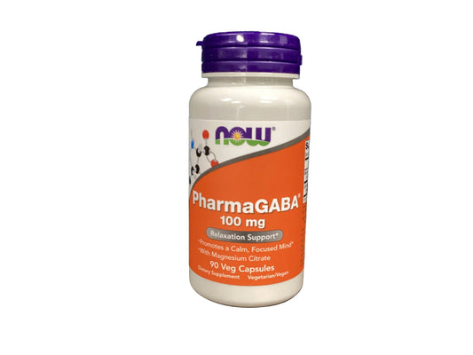 Now Foods PharmaGaba 100mg 90 ct