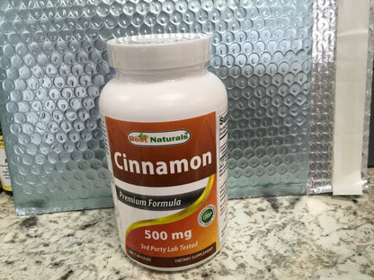 Cinnamon 500 mg Premium Formula* - Best Naturals  On Sale