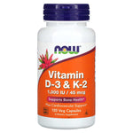 Vitamin D-3 & K-2, 120 Veg Capsules