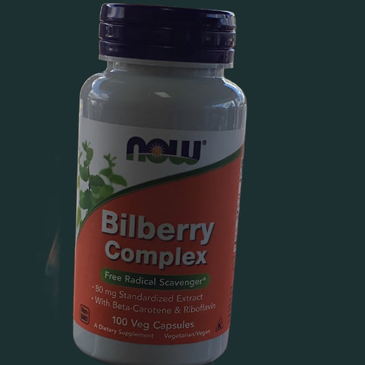 NOW Bilberry Complex 100 Veg Capsules