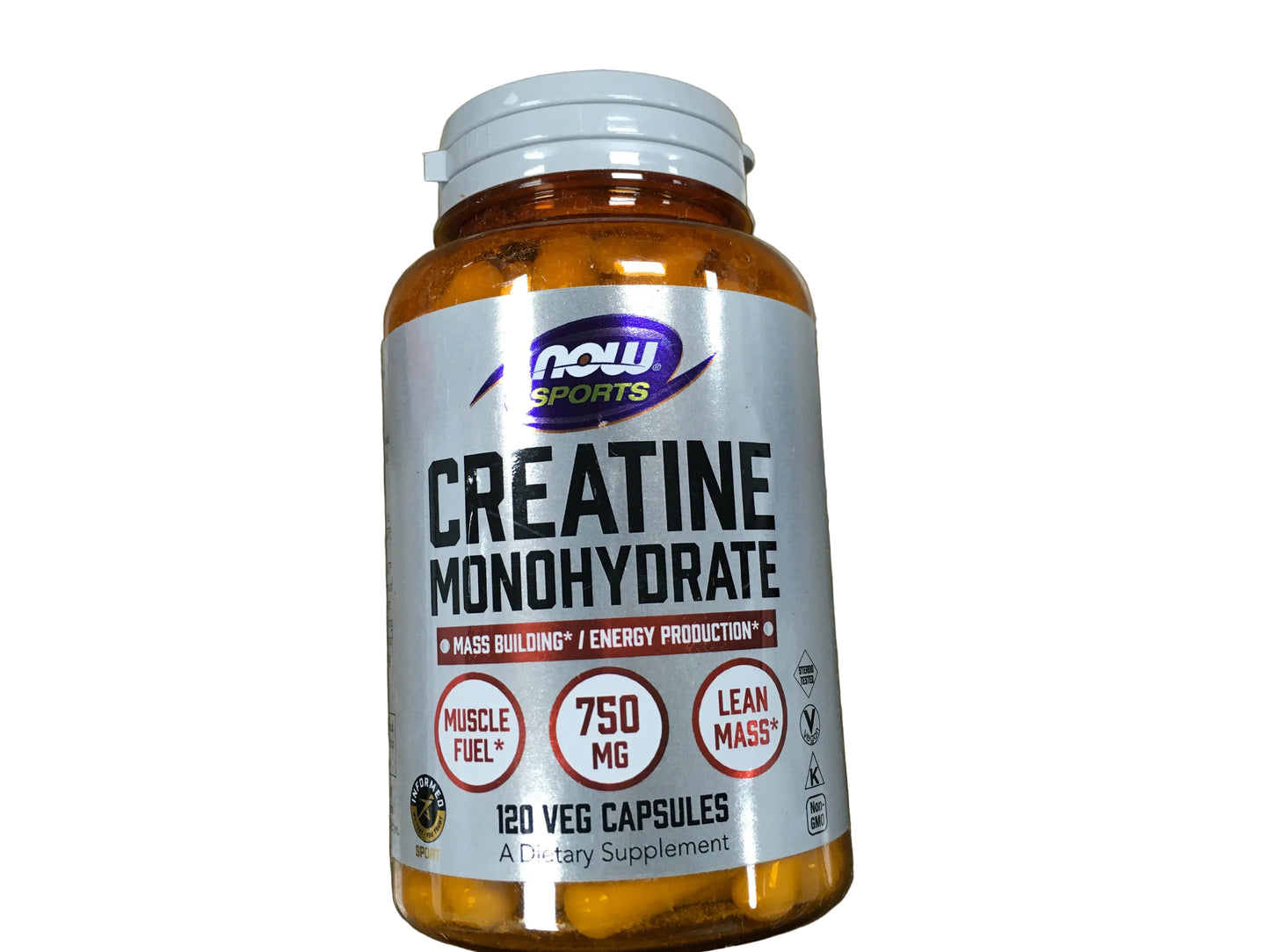 Creatine Monohydrate 750 mg 120 veg caps