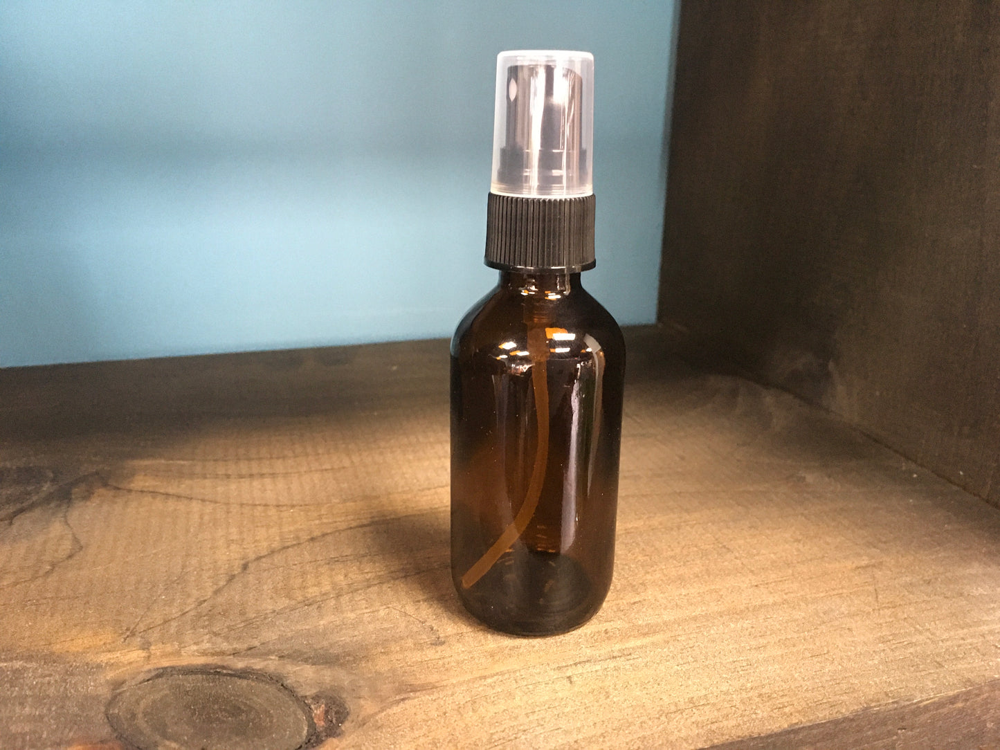 2oz small amber empty glass spray bottles