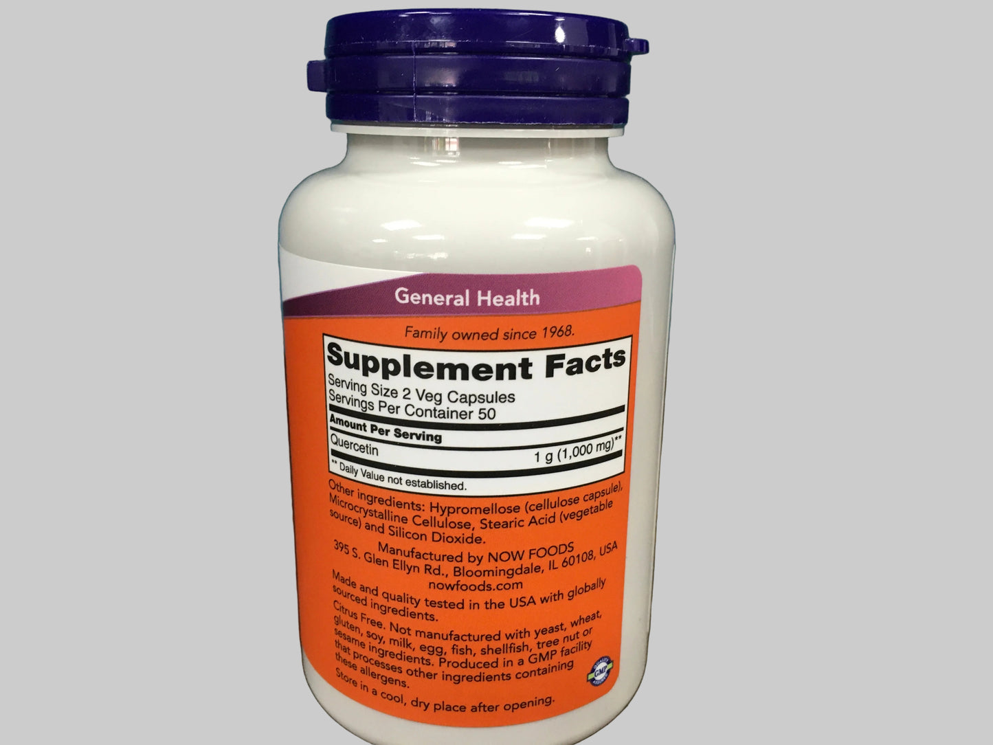 Quercetin 500 mg 100 veg capsules