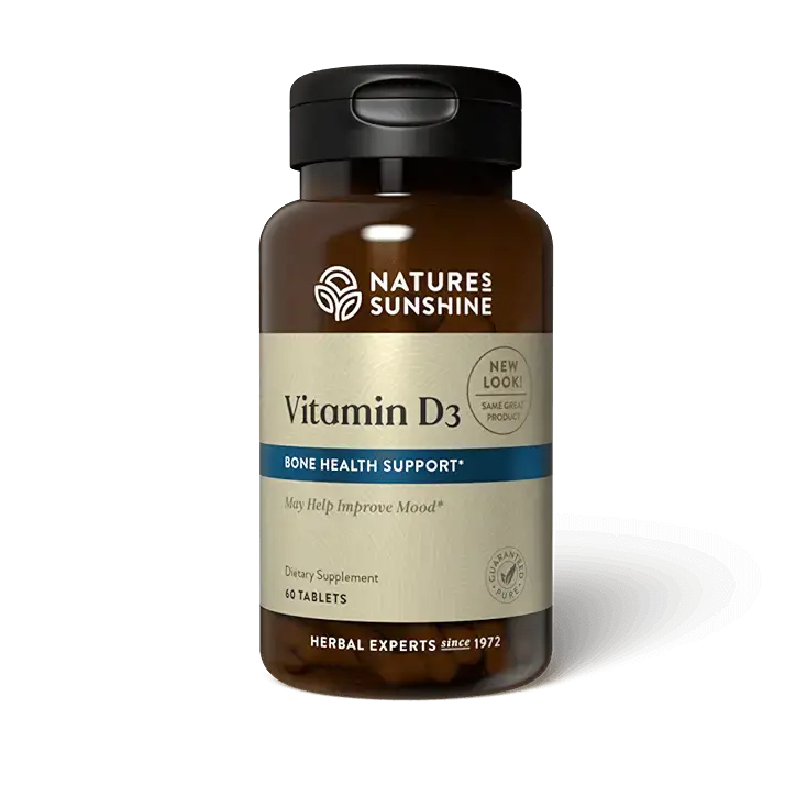 Natures sunshine vitamin D3 60 tablets