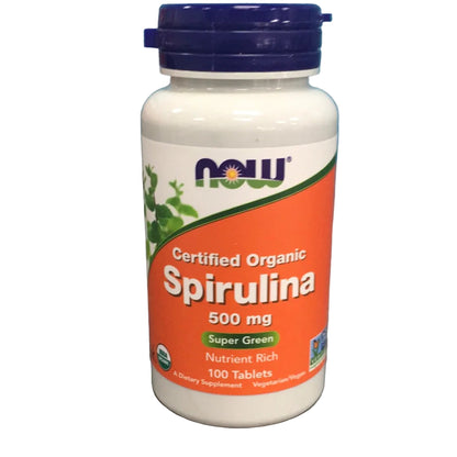Certified organic Spirulina 500mg 100tabs