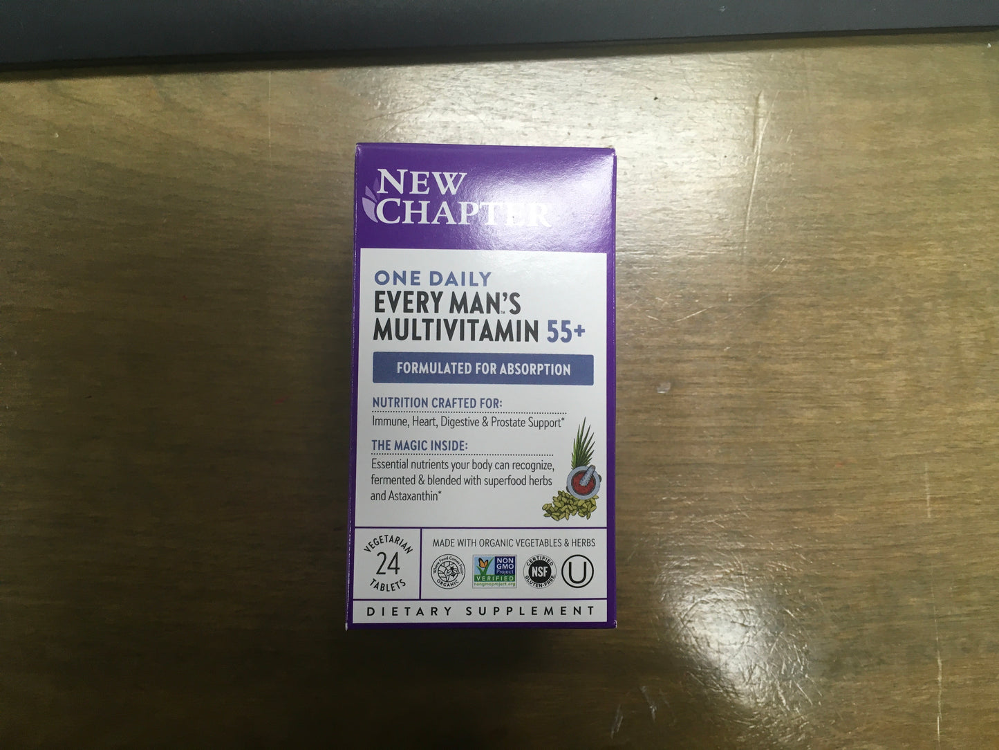 New Chapter one daily every man's multivitamin 55+ 24ct