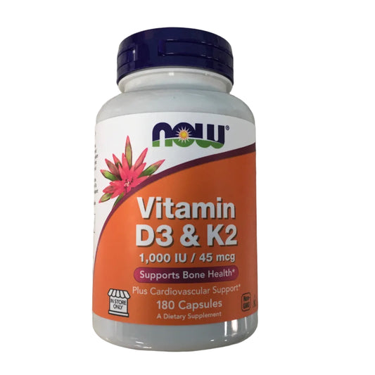 Vitamin D3 & K2  180 caps
