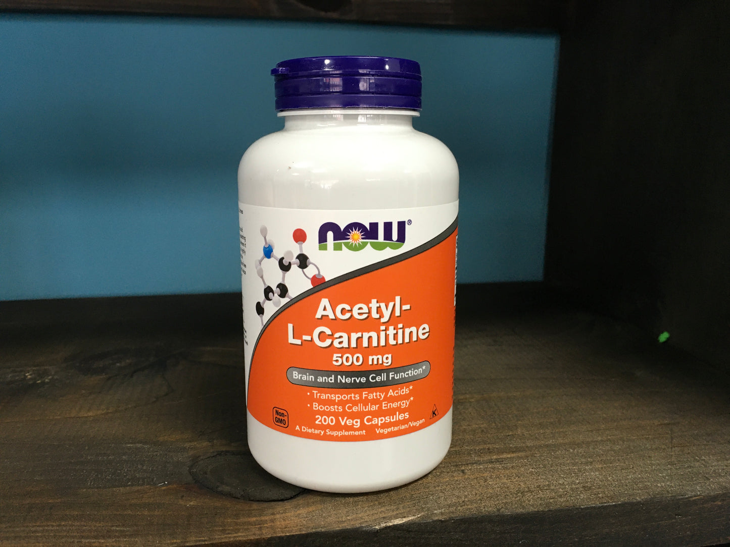 Acetyl-L-Carnitine, 500 mg, 100 Veg Capsules