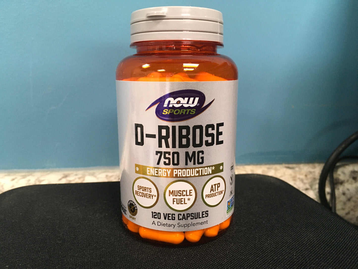 D-Ribose, 750 mg, 120 Veg Capsules