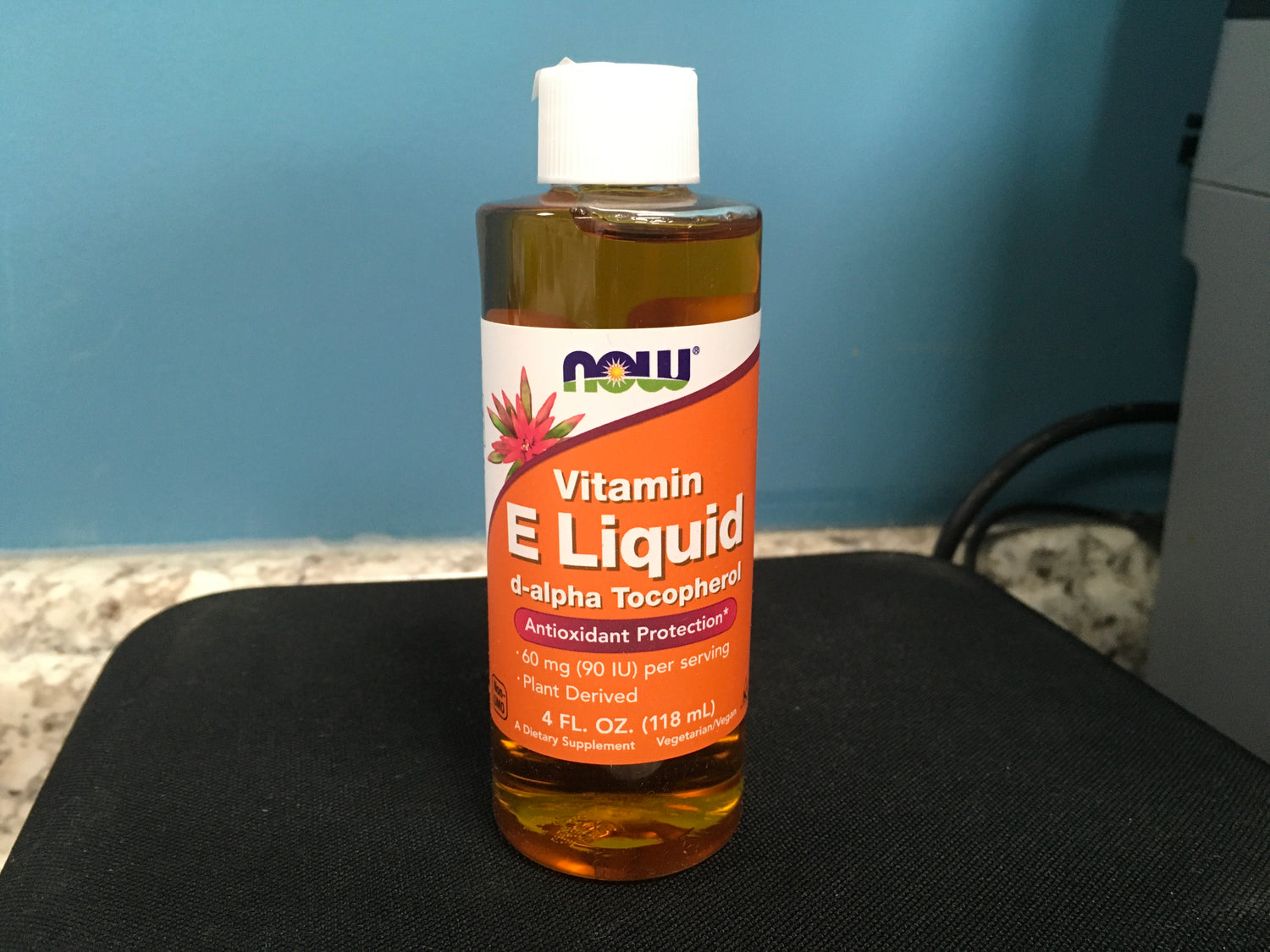 Vitamin E Liquid, D-Alpha Tocopherol, 4 fl oz (118 ml)