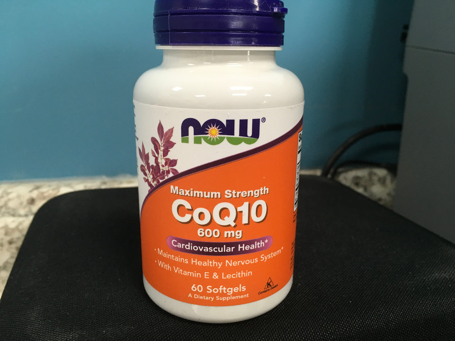 CoQ10 with Vitamin E & Lecithin, Maximum Strength, 600 mg, 60 Softgels