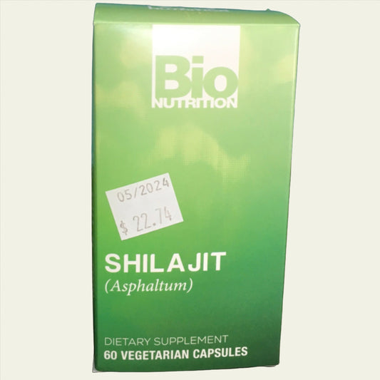 Bio Nutrition Shilajit (Asphaltum) 60 Vegetarian Capsules