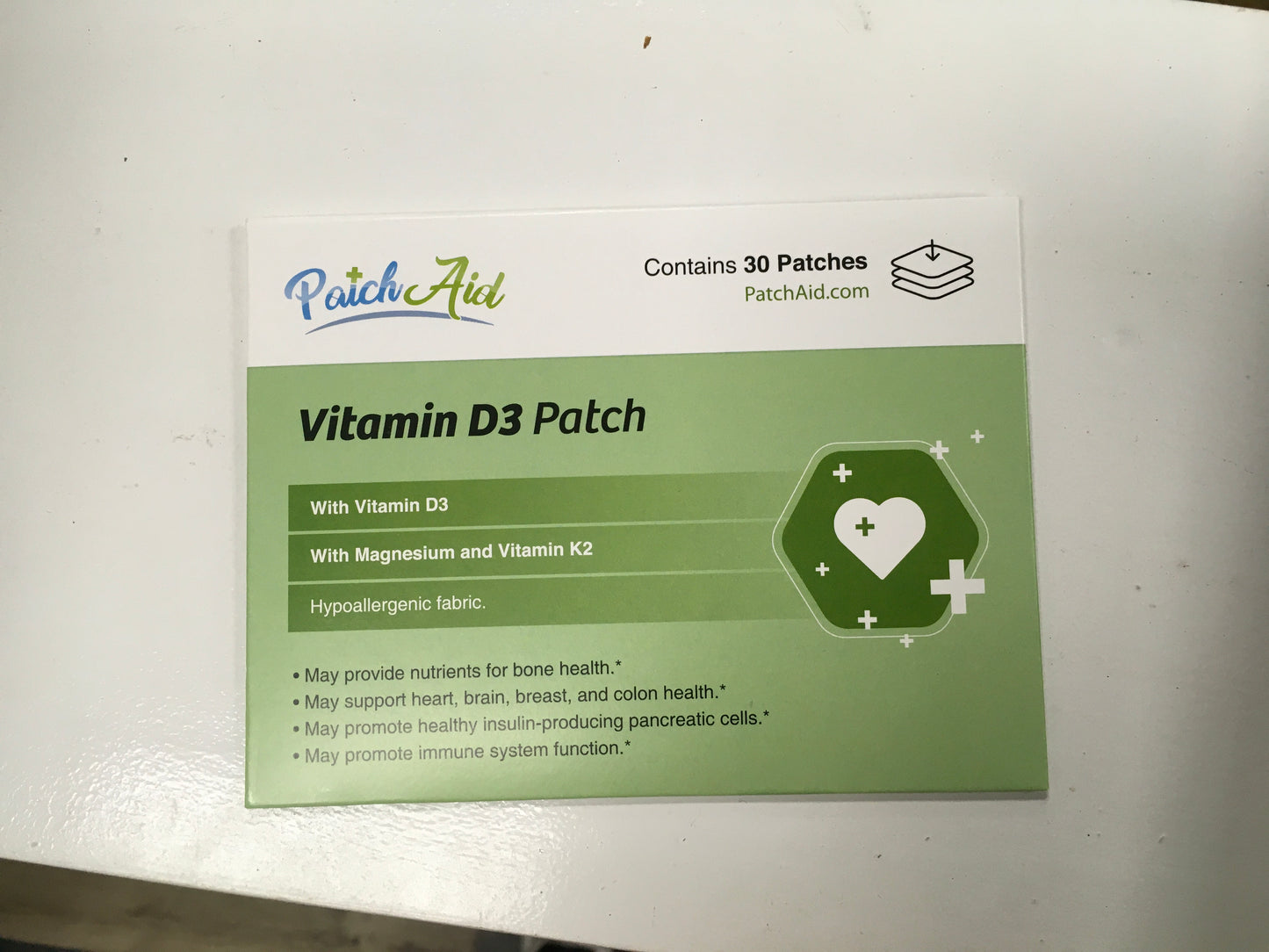 patch aid vitamin D3 30ct