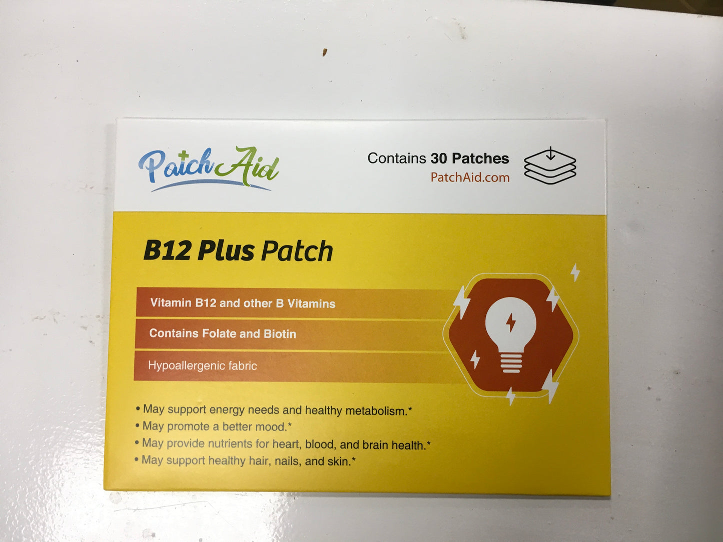 patch aid B12 plus 30ct