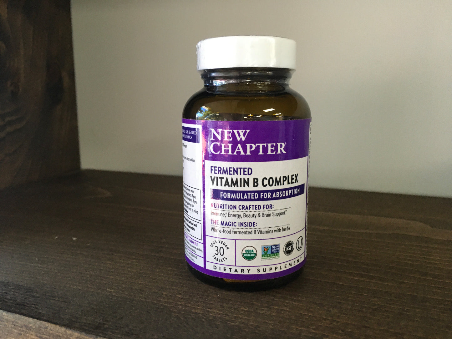 New Chapter fermented Vitamin B complex 30ct tabs