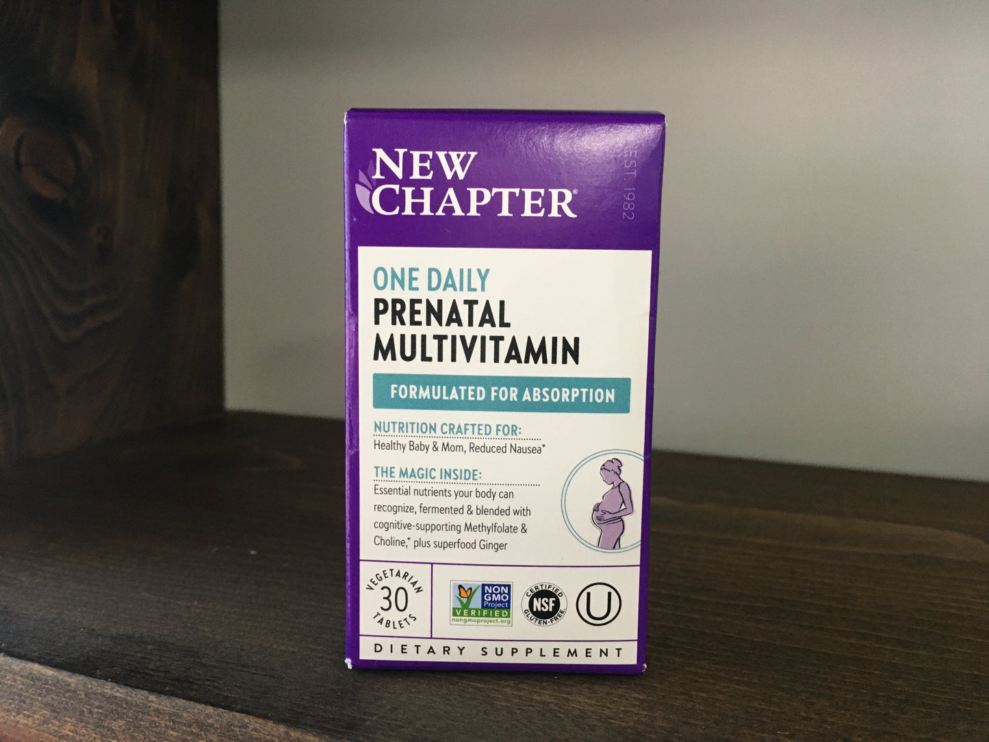 New Chapter one daily prenatal multivitamin 30ct tabs