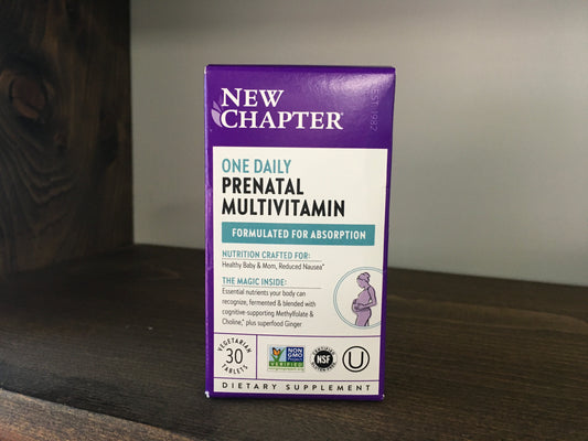 New Chapter one daily prenatal multivitamin 30ct tabs