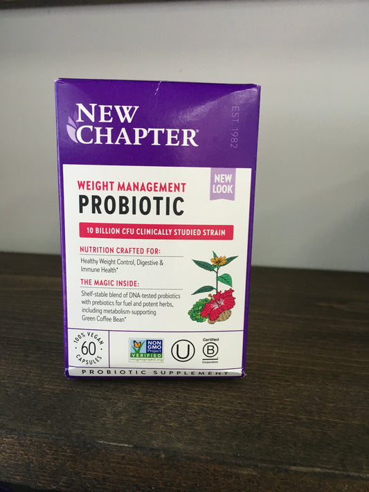 New Chapter weight managment probiotic 60ct capsules