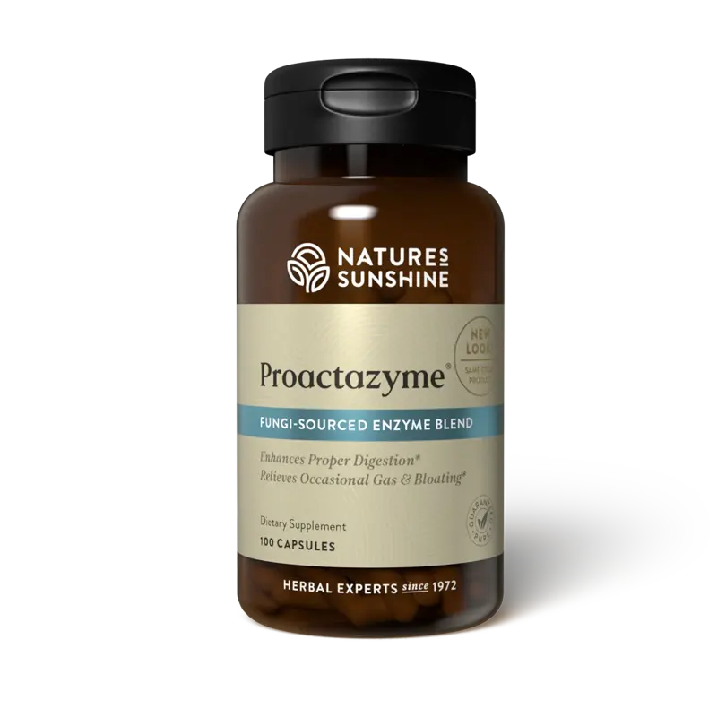 Proactazyme fungi-sourced enzyme blend 100ct vegcaps